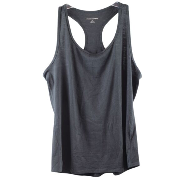 Amazon Essentials Black Women's Racerback Tank Top Pullover Large 053 - Picture 1 of 4